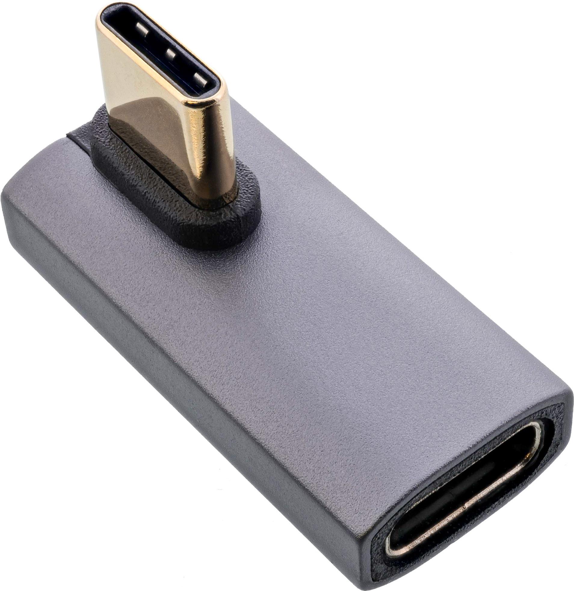 InLine Adattatore USB4 spina/presa USB-C verticale angolata a destra/sinistra