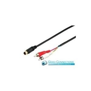 Good Connections - Videoanschlusskabel - S-VHS (M) - 2 x Cinch (M) - 2 m