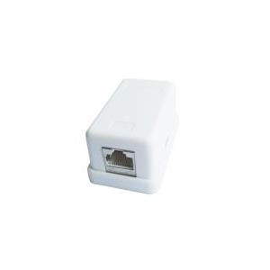 Gembird single port surface mount box 1xRJ45 cat.5 half-shielded keystone, white (NCAC-HS-SMB1)