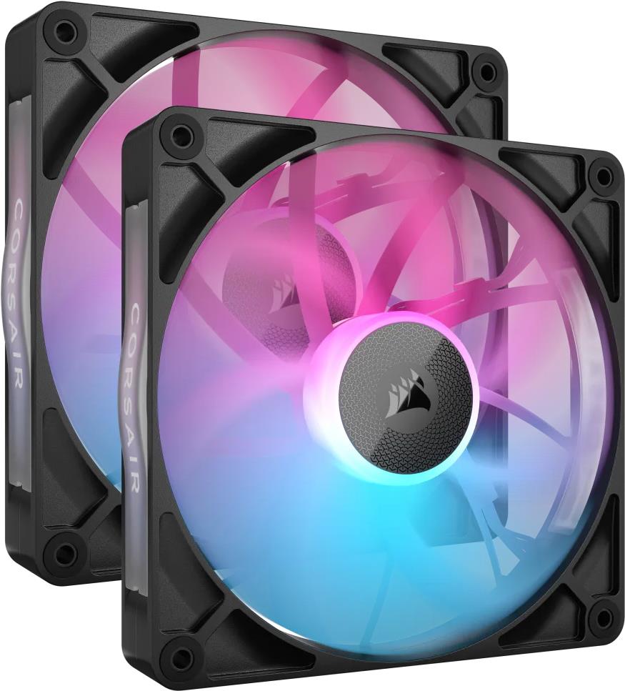 Corsair iCUE LINK RX140 RGB Case per computer Ventilatore 14 cm Nero 2 pz (CORSAIR RX RGB Series, iCUE LINK RX140)