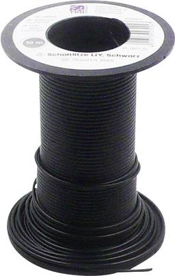 TRU COMPONENTS 1566830 Litze LiY 1 x 0.14 mm² Schwarz 10 m (1566830)