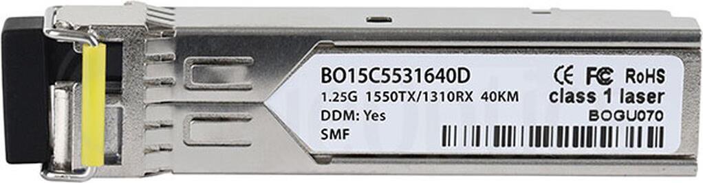 Lenovo compatibile SFP-BXD53-40KM Blueoptics BO15C5531640D SFP TRESCEIVER LC-SIMPLEX 1000Base-BX-D fibra singlemode TX1550NM/RX