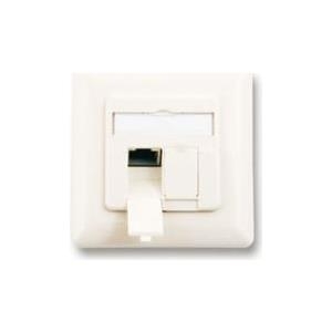 M-Cab 7006666 presa energia 2 x RJ-45 Bianco (CAT6 DATA OUTLET 5GBITL/RUP - 2X RJ45 SHIELDED WHITE)