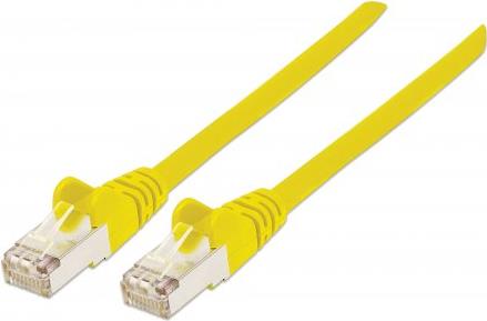 Intellinet 740890 cavo di rete Giallo 3 m Cat7 S/FTP [S-STP] (NETWORK CABLE CAT7/PLUG 6A COPP - -3M YELLOW S/FTP SNAGLESS/BOOTE