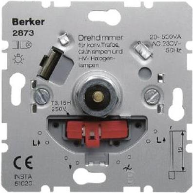 Hager 2873 Montierbar Dimmer & Schalter Metallisch Dimmer (2873)
