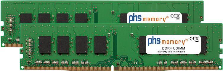 Kit memoria RAM da 32 GB (2x16 GB) PHS per QNAP TS-1677XU-RP-1200-4G DDR4 UDIMM 2400 MHz (SP276559)