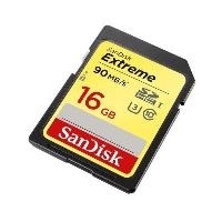 SanDisk Extreme - Flash-Speicherkarte - 16GB - UHS Class 3 / Class10 - SDHC UHS-I (SDSDXNE-016G-GNCIN)