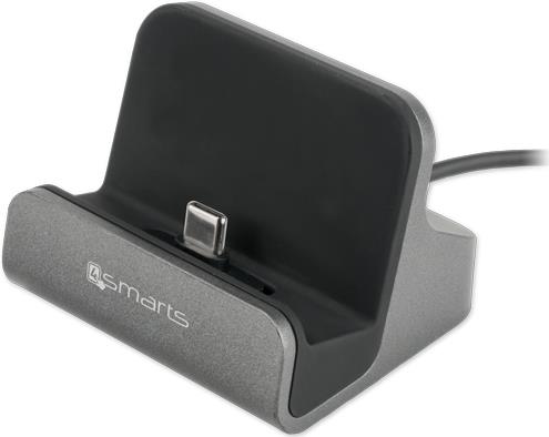 4smarts VoltDock - Ladeständer - 10 Watt - 2 A (USB-C) - Grau (4S462240)