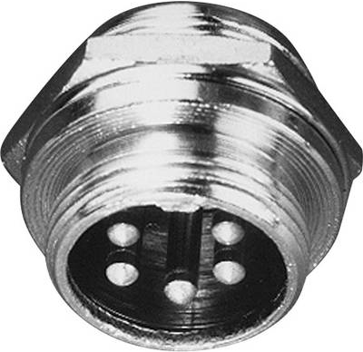 Alan Mikrofon-Einbaubuchse 6-polig NC-519 5370, Passend für 6-polige Mikrofon-Stecker, CB-Funk-Zubeh (5370)