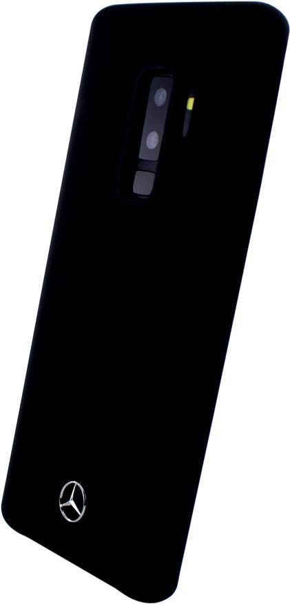 Mercedes Benz - Silicone Fiber - Silikon Cover - Samsung G965F Galaxy S9 Plus - Schwarz (MEHCS9LSILBK)