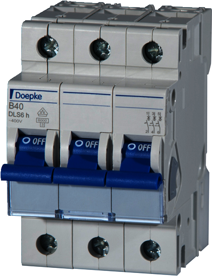 DOEPKE LS-Schalter B16A DLS-6H-B16-3-6-KA 6kA 3-polig 400V B-Charakteristik DLS-6H-B16-3-6-KA (09914113)