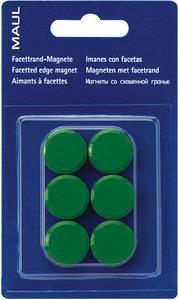 MAUL-HEBEL Magnet, rund, Ø: 20 mm, Haftkraft: 300 g, grün 6 Stück (617 62 55)