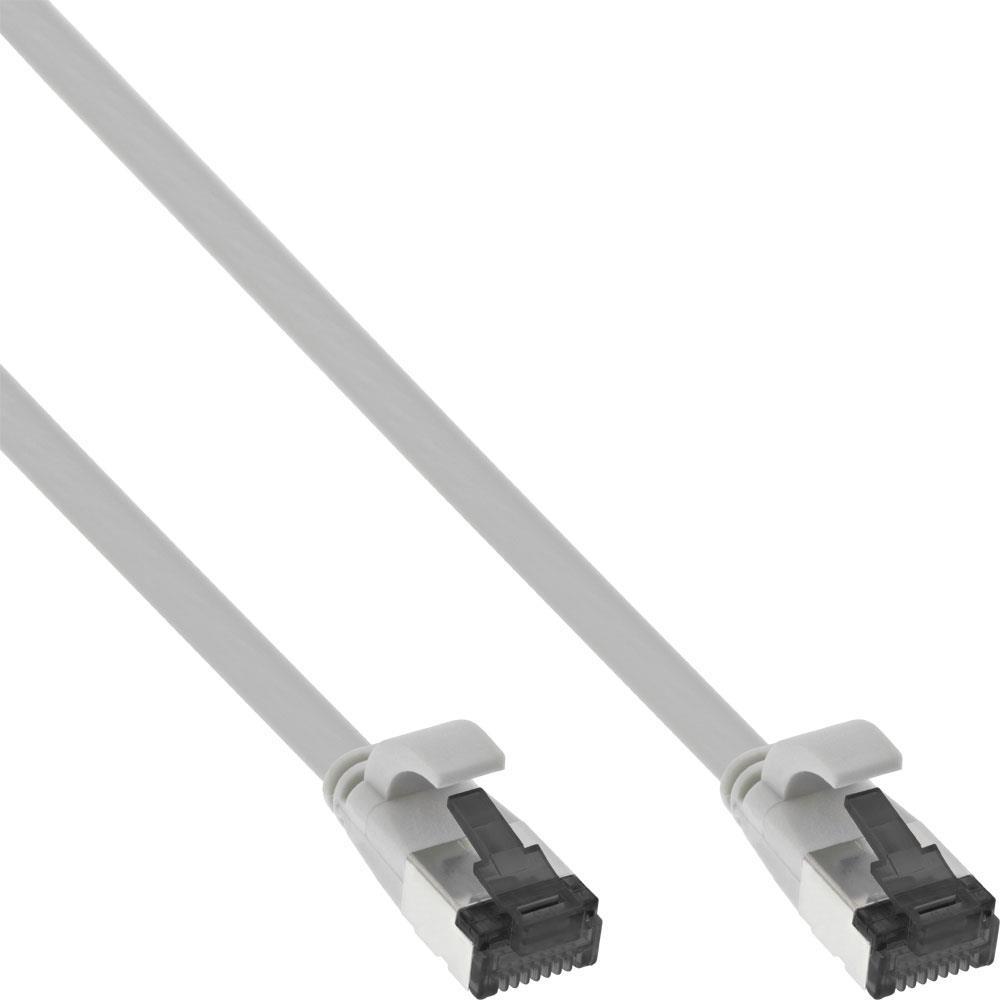 Inline - cavo patch - rj -45 (m) a rj -45 (m) - 75 m - 65 mm - u/ftp pimf - cat 8.1 - alogeno -pree a forma di gancio diviso pi