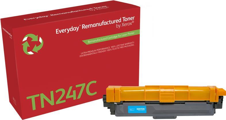 Xerox Cyan Toner Cartridge equivalent to Brother TN247C for use in Brother HL-L3210 L3230 L3270 DCP-L3510 L3517 L3550 MFC-L3710