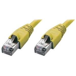 Tecline Fröhlich + Walter - Patch-Kabel - RJ-45 (M) - RJ-45 (M) - 50 cm - SSTP-Kabel - CAT 6 - Gelb (71400Y)