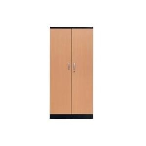 STAHLSCHRANK SCHWARZ/BUCHE (100125)