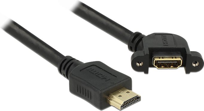 Cavo Delock HDMI A maschio HDMI A femmina per installazione angolato a 110 1 m