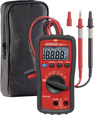 BENNING Multimeter MM 5-1 0,0001-600 V AC/DC Spannungs/Durchgangsprüf. BENNING (044070)