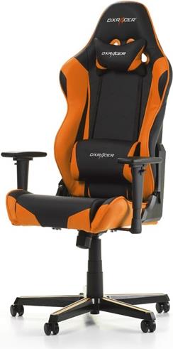 DXRacer Racing R0-NO - Schwarz - Orange - Schwarz - Orange - Polyurethan - Polyurethan - Schwarz - 5 Rad/Räder (GC-R0-NO-Z1)