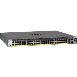 NETGEAR ProSAFE M4300-52G-PoE+ - Switch - L3 - verwaltet - 2 x 10/100/1000/10000 + 2 x 10 Gigabit SFP+ + 48 x 10/100/1000 (PoE+) - an Rack montierbar - PoE+ (GSM4352PB-100NES)