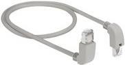 DeLOCK - Patch-Kabel - RJ-45 (M) nach oben gewinkelt bis RJ-45 (M) nach unten gewinkelt - 50 cm - 0.56 cm - SF/UTP - CAT 5e - halogenfrei, geformt, verseilt - Grau