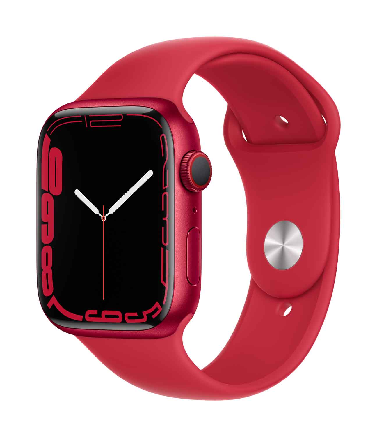 Apple Watch Series 7 (GPS + Cellular) 45 mm Gancio in alluminio 32 GB rosso (nastro di braccio sportivo, rosso)