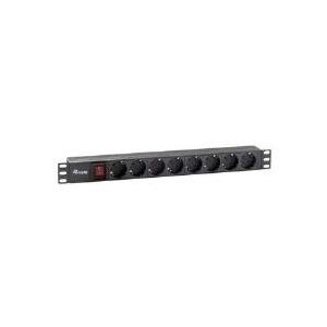 Equip - Steckdosenleiste 48,30cm (19)(1HE) - 8fach - Schuko - 1,8m Kabel - Wechselstrom 250 V (333283)
