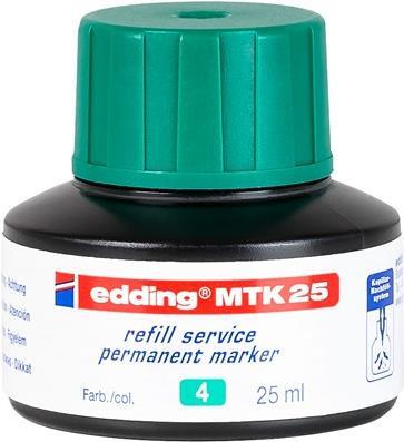 Edding MTK 25 ricarica per evidenziatori Verde 25 ml 1 pz (edding MTK 25 Bottled Refill Ink for Permanent Markers 25ml Green -