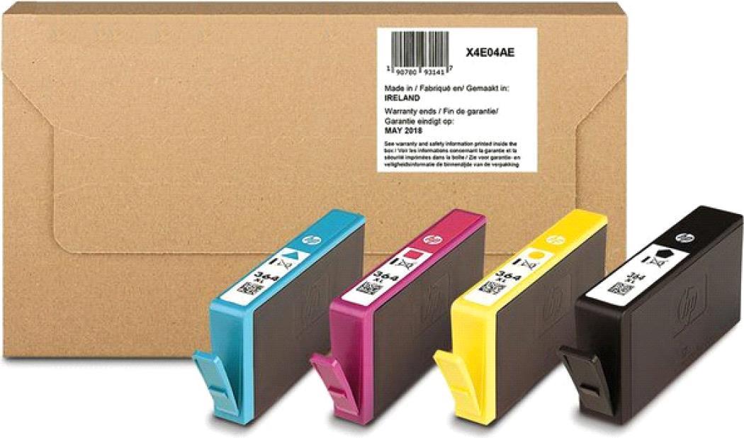 HP 364XL - 4er-Pack - Hohe Ergiebigkeit - Gelb, Cyan, Magenta, Photo schwarz - Original - versandfertig - Tintenpatrone - für Deskjet 35XX, Photosmart 55XX, 55XX B111, 65XX, 65XX B211, 7510 C311, 7520, eStation C510