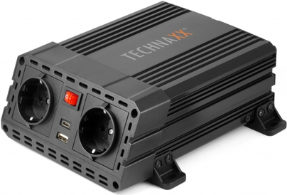 Technaxx TE19 adattatore e invertitore Auto 600 W Nero (TECHNAXX POWER INVERTER 600W - TE19)