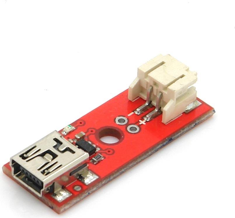 Ladeplatine für 3,7V LiPo Akkus, Mini USB > JST, 500mA (CHB-LIP1)