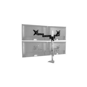 ARCTIC Z+2 Pro - Montagekomponente ( Stange, Klammer, Befestigungsarm für Dual-Bildschirm, Anschlussstück für Stange, Kabelklammer ) für 2 LCD-Displays - Aluminiumlegierung - Bildschirmgröße: 33-68.6 cm ( 33,00cm (13)-27 ) - Stangenbefestigung