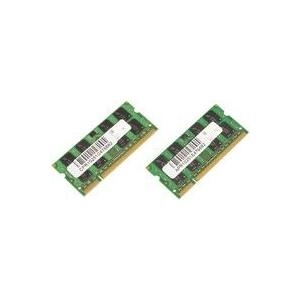 MicroMemory - DDR2 - 4 GB: 2 x 2 GB - SO DIMM 200-PIN - 667 MHz / PC2-5300 - ungepuffert - non-ECC - für Apple iMac, MacBook, MacBook Pro