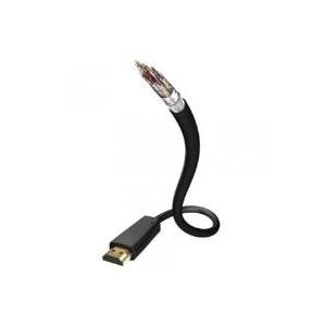 In-akustik Star - HDMI mit Ethernetkabel - HDMI (M) bis HDMI (M) - 1.5 m - Dreifachisolierung - Schwarz - 4K Unterstützung
