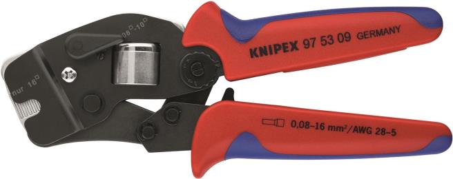 Autoregolazione KNIPEX Pinza a crimpare per capicorda, confezione self-service