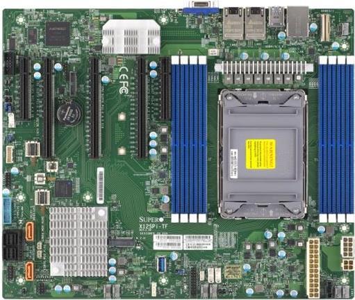 Super Micro SUPERMICRO X12SPi-TF - Motherboard - ATX - LGA4189-Sockel - C621A Chipsatz - USB 3,2 Gen 1 - 2 x 10 Gigabit LAN - Onboard-Grafik (MBD-X12SPI-TF-O)