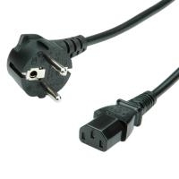 VALUE Netzkabel, gerade IEC-Buchse 1,8m (19.99.1018)