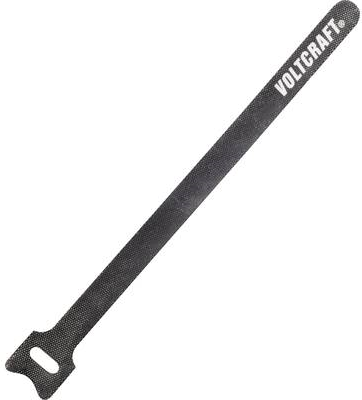 VOLTCRAFT Klett Kabelbinder 420mm (L x B) 420 mm x 12 mm Dunkelgrau 5 St. (VC-10547730)