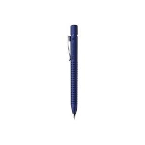 FABER-CASTELL Druckbleistift GRIP 2011, blau-metallic Strickstärke: 0,7 mm, mit Soft-Grip Zone, Metallclip (131253)