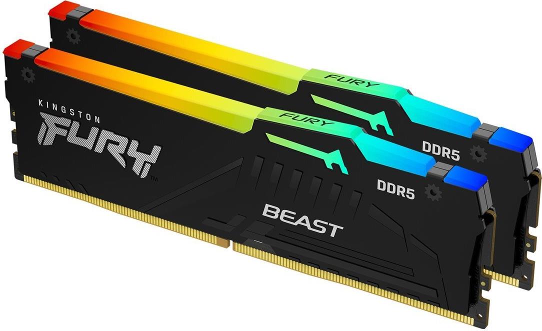 Kingston FURY Beast RGB - DDR5 - Kit - 64 GB: 2 x 32 GB (KF560C30BBEAK2-64)