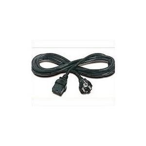 Schneider Electric APC - Stromkabel - IEC 60320 C19 bis CEE 7/7 (M) - Wechselstrom 230 V - 2.5 m - Schwarz - für P/N: SMX3000RMHV2UNC, SUA2200RMXLI3U, SUA3000I, SUA3000R2IX322, SURT3000XLI/S (AP9875)