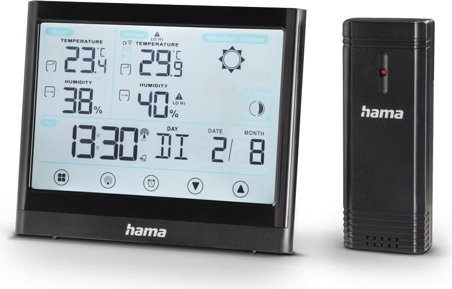 Hama Full Touch Nero LED Batteria