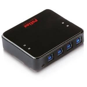 ROLINE - USB-Umschalter für die gemeinsame Nutzung von Peripheriegeräten - 4 x SuperSpeed USB 3.0 (14.01.2314)