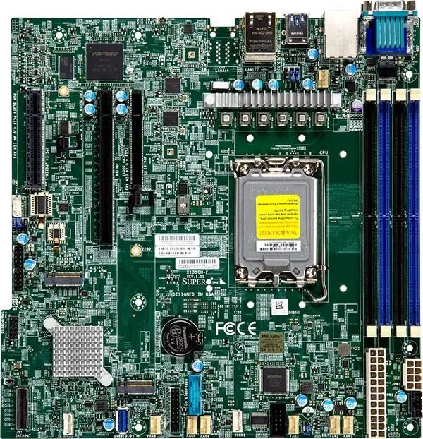 Supermicro Mainboard X13SCH-F micro-ATX Sockel 1700 DDR5-only Single (MBD-X13SCH-F-O)