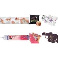 Marabu Glitzerfarbe Glitter-Liner, glitter-amethystblau 25 ml, auf Wasserbasis, lichtecht, Trockenzeit: ca. 6 Std. (180309539)