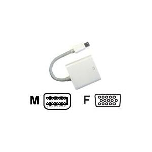 Jou Jye Computer AVC 126 - VGA-Adapter - Mini DisplayPort (M) bis HD-15 (W) - 10 cm - weiß