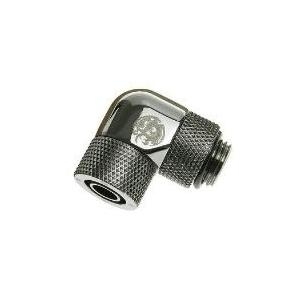 Bitspower Anschluss Winkel 1/4  auf 11/8mm - drehbar, shiny black (BP-BSLRV)