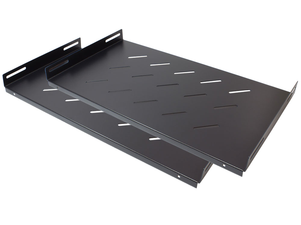 Alcasa GC-N0086 - Rack shelf - Schwarz - Stahl - 48,3 cm (19 ) - 1U - 2 Stück(e) (GC-N0086)