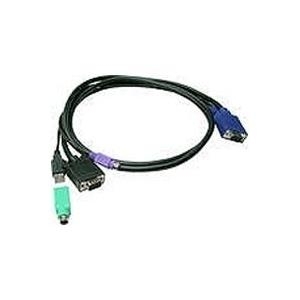 ALLNET KVM für Prima4/8/16 - Tastatur- / Video- / Maus- (KVM-) Kabel - HD-15 (M) - USB, HD-15 (M), PS/2, 6-polig - 10 m