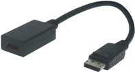 M-Cab 2200030 cavo e adattatore video 0,2 m DisplayPort HDMI tipo A [Standard] Nero (DP TO HDMI CABLE 0.2M BLACK - M/F 1080P/60